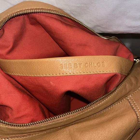 See by Chloe tan Ring Around hobo lambskin shoulder bag. VGUC, dustbag included - Picture 13 of 15